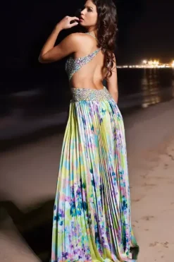 A Line Charmeuse Dress 38733^Jovani Sale