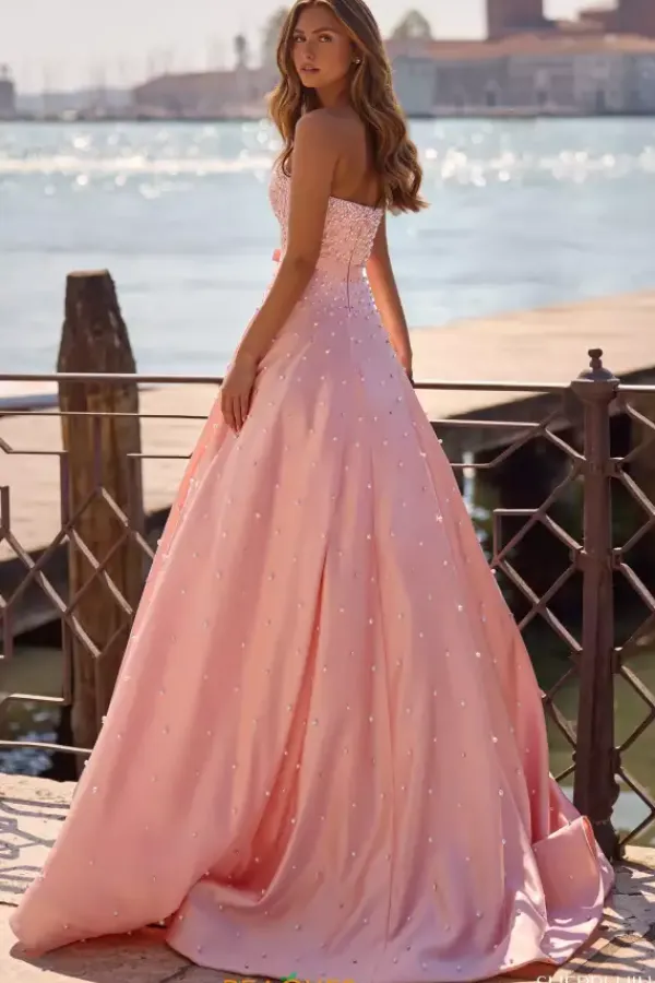 Back Zipper Bow Long Dress 57235^Sherri Hill Best