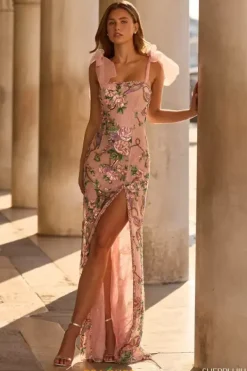 Beaded Long Fitted Dress 57602^Sherri Hill Clearance