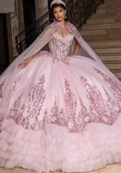 Cape only. Dress sold seperately.^Rachel Allan Quince Sale