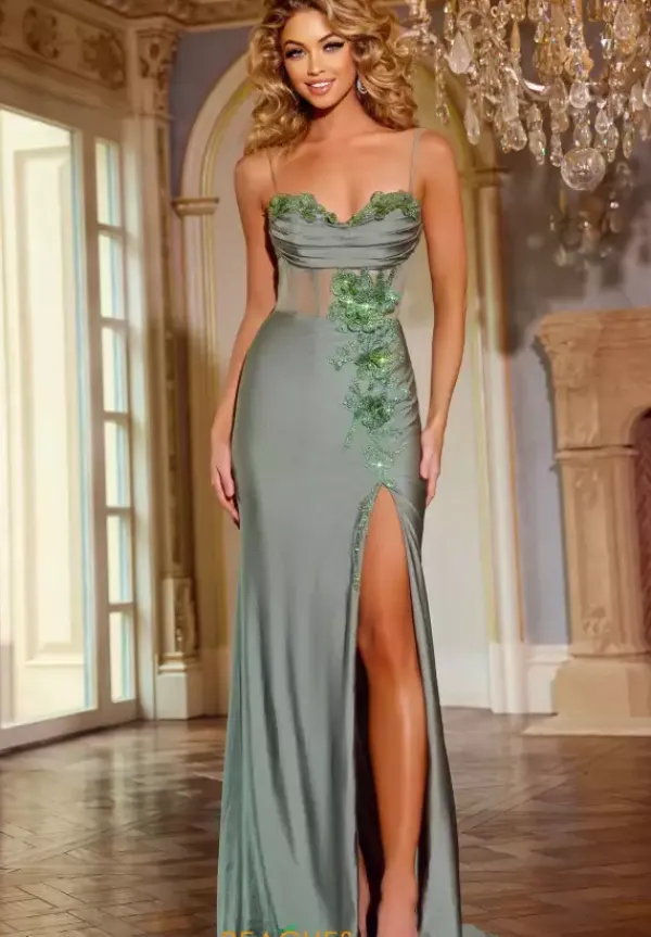 Fitted Jersey Beaded Dress 42227^Jovani Hot