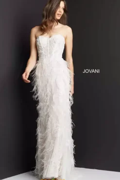 Fitted Overskirt Long Dress 07914^Jovani Hot