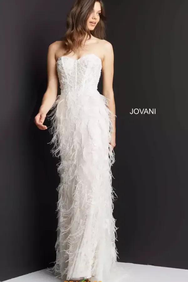 Fitted Overskirt Long Dress 07914^Jovani Hot