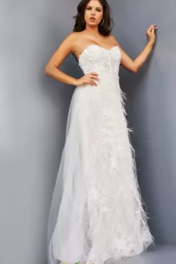 Fitted Overskirt Long Dress 07914^Jovani Hot