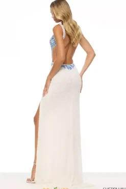 Fitted Sexy Back Long Dress 57252^Sherri Hill New