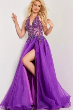 Long A Line Beaded Dress 25964^Jovani Outlet
