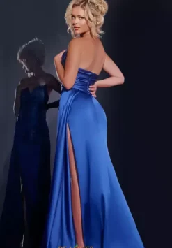 Long Fitted Satin Dress 37150^Jovani