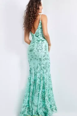 Long Fitted Sequins Dress 23839^Jovani Clearance