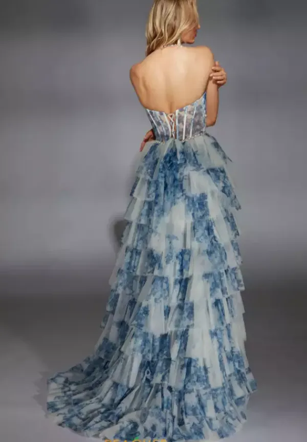 Long Halter Neckline Corset Dress 61730^Alyce Sale