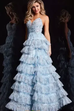 Long Tulle A Line Dress 36571^Jovani New