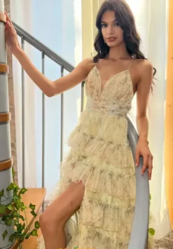 Long Tulle A Line Dress 36571^Jovani New