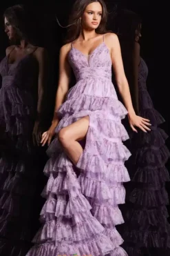 Long Tulle A Line Dress 36571^Jovani New