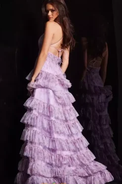 Long Tulle A Line Dress 36571^Jovani New