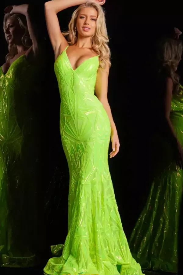 Open Back Fitted Dress 36656^Jovani Online