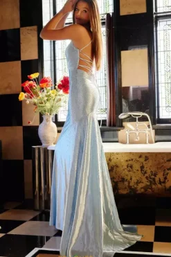 Open Back Fitted Dress 23010^Jovani