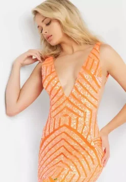 Open Back Fitted Dress 63899^Jovani New