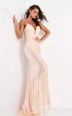 Open Back Fitted Sequins Dress 1012^Jovani Sale