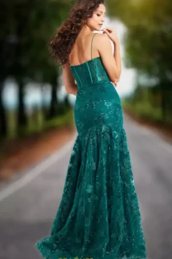 Scoop Neckline Long Dress 38004^Jovani