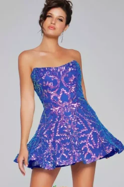 Sequins A Line Dress 39927^Jovani Best