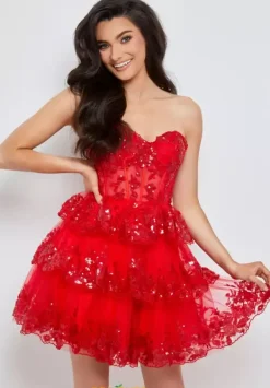 Sequins A Line Tulle Dress 1625^Jasz Couture