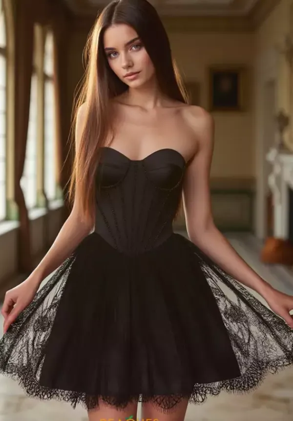 Short A Line Sweetheart Neckline Dress 30011^Alyce Outlet