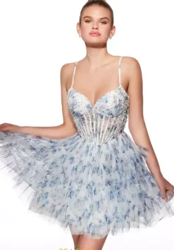 Short Beaded Tulle Dress 30013^Alyce Best