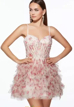 Short Beaded Tulle Dress 30013^Alyce Best