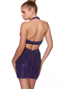 Short Halter Neckline Dress 40096^Alyce New