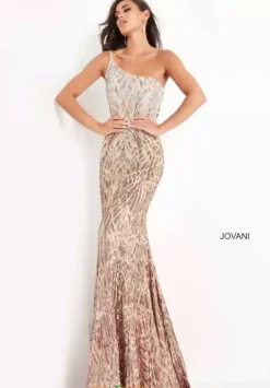 Single Shoulder Fitted Dress 06459^Jovani Online