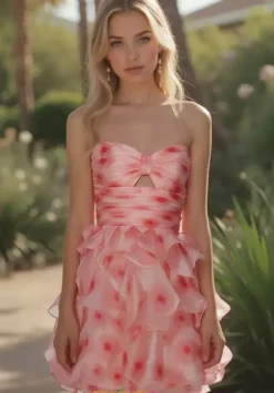 Strapless A Line Short Dress 30023^Alyce Hot