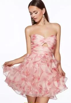 Strapless A Line Short Dress 30023^Alyce Hot