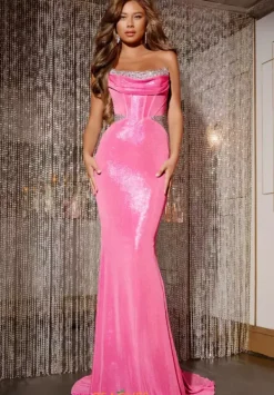 Strapless Beaded Corset Dress D5079^Jovani Best