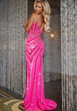 Strapless Beaded Long Dress 38707^Jovani Outlet