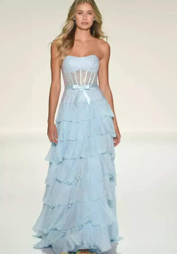 Strapless Corset A Line Dress 57739^Sherri Hill