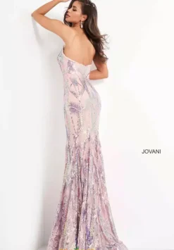 Strapless Fitted Sequins Dress 05100^Jovani Clearance