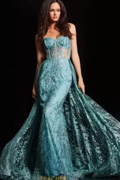 Strapless Glitter Long Dress 36736^Jovani Sale