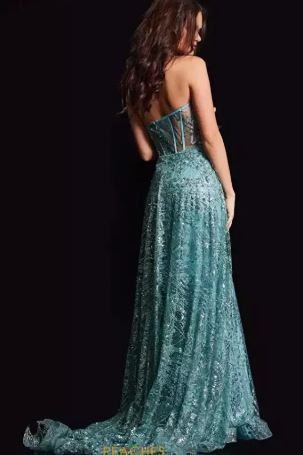 Strapless Glitter Long Dress 36736^Jovani Sale