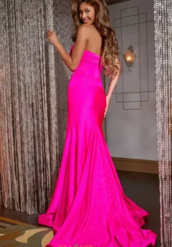 Strapless Jersey Long Dress 43419^Jovani Clearance