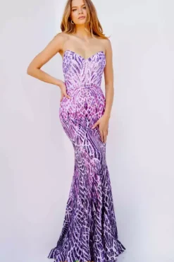 Strapless Long Fitted Dress 06459^Jovani Outlet
