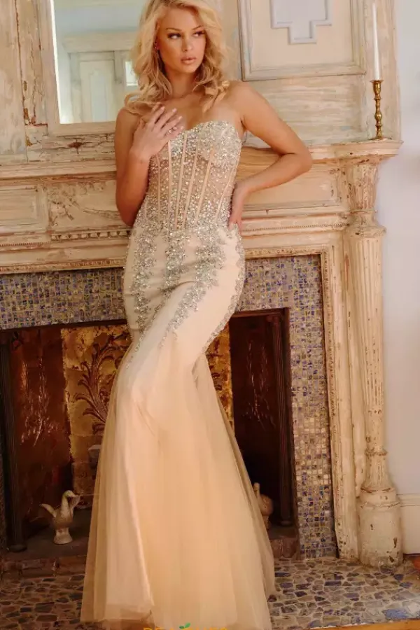 Strapless Mermaid Dress 5908^Jovani New