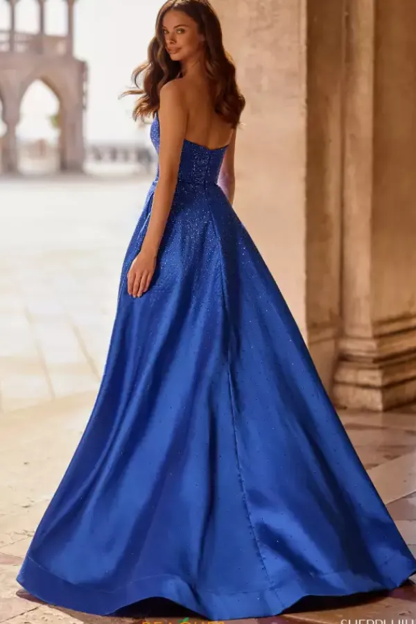 Strapless Neckline Beaded Long Dress 57402^Sherri Hill Hot