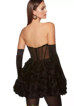 Strapless Scoop Neckline Short Dress 30077^Alyce Online