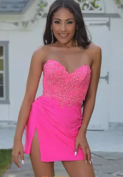 Strapless Sweetheart Neck Dress 1739^Jasz Couture New