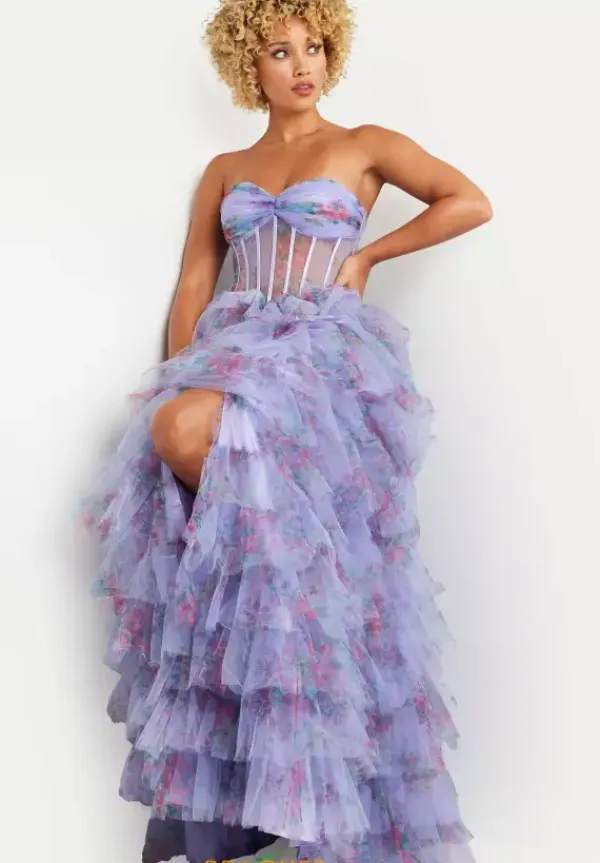 Strapless Tulle A Line Dress 39149^Jovani Online