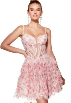 Sweetheart Neckline Short Dress 30009^Alyce Outlet