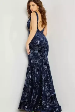 V Neck Sequins Dress 32581^Jovani Online