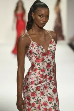 V Neckline Mermaid Dress 57720^Sherri Hill Online